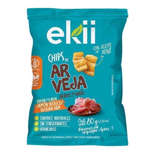 Chips Arveja Elki Jamon Iberico x 80 g