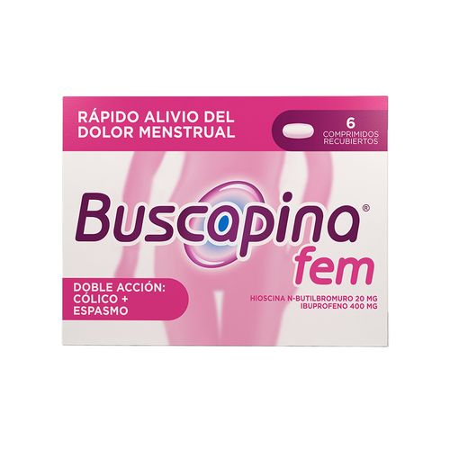 Buscapina Fem 20 Mg 400 Mg x 6 und