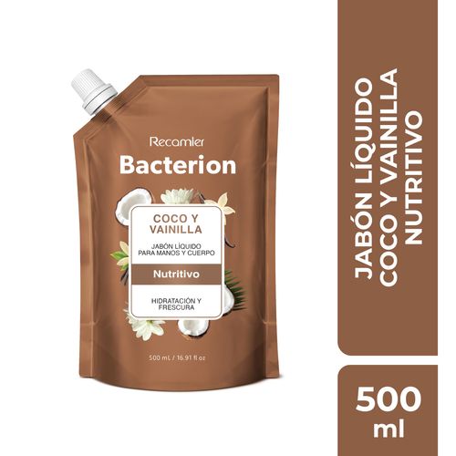 Jabon Bacterion Liquido Vainilla Y Coco Doypack x 500 ml