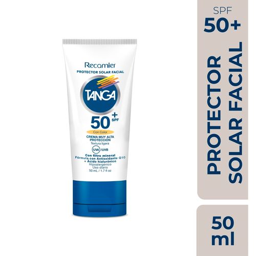 Protector Solar Facial Tanga SPF 50 Color x 50 ml