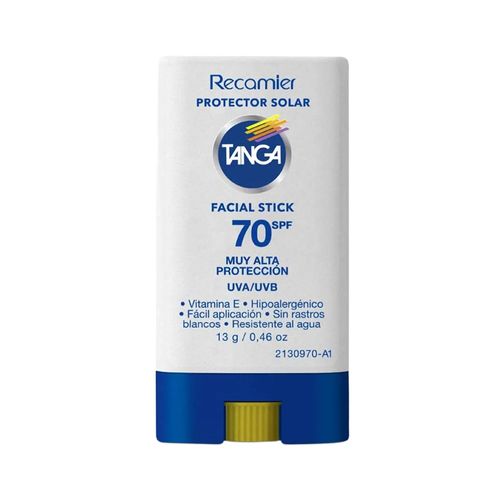 Protector Solar Facial Tanga SPF 70 Barra x 13 g
