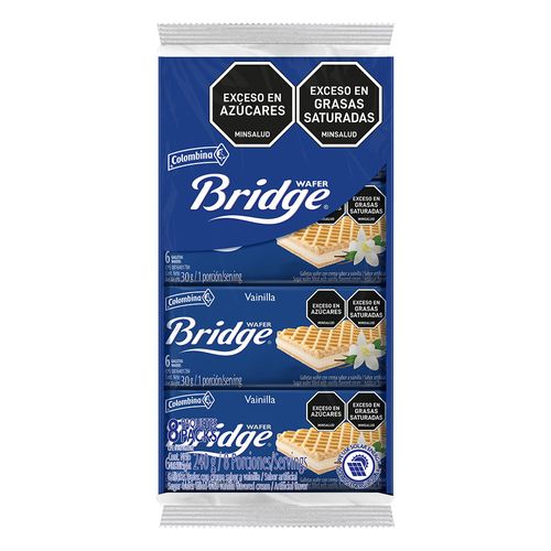 Galletas Bridge Vainilla 8 und x 30 g c/u