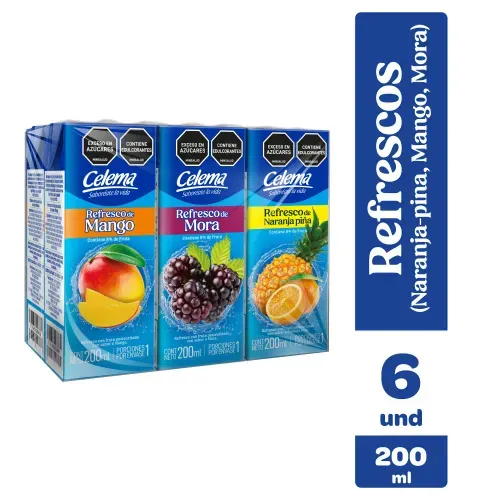 Refresco Celema Surtido Pet 6 und x 200 ml c/u