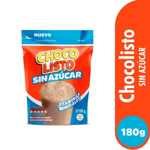 Chocolisto Menos Azucar x 180 g