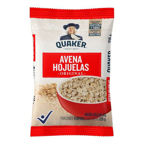 Avena Quaker Hojuelas x 220 g