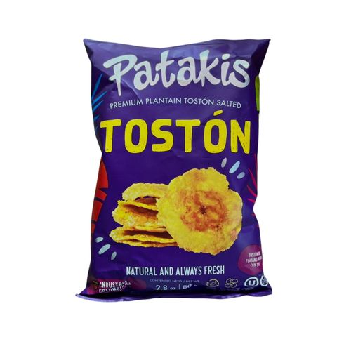 Toston De Platano Verde Patakis x 80 g