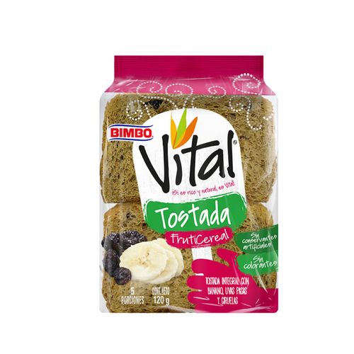 Tostadas Bimbo Vital Fruticereal x 120 g
