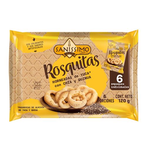 Rosquitas Sanissimo Chia Y Quinua x 120 g