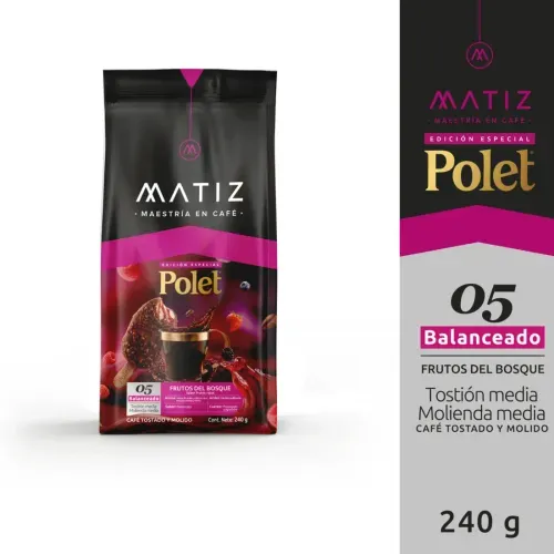 Cafe Matiz Polet Frutos Rojos x 240 g