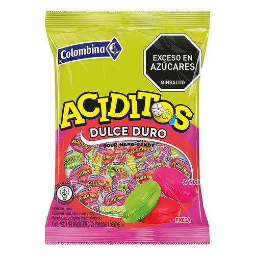 Caramelo Colombina Aciditos Dulce Duro x 100 und