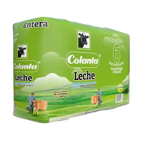 Leche Colanta UHT Entera 6 x 1000 ml